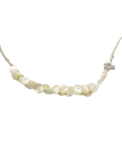 45R（フォーティファイブ・アール）45R (フォーティファイブ・アール) シェルビーズチョーカー ベージュ サイズ:下記参照の古着・服飾アイテム