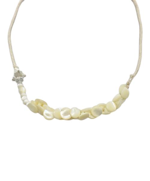 45R（フォーティファイブ・アール）45R (フォーティファイブ・アール) シェルビーズチョーカー ベージュ サイズ:下記参照の古着・服飾アイテム