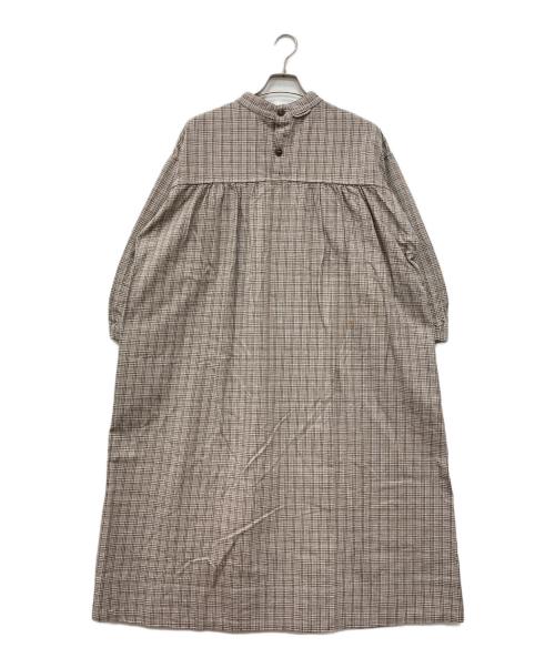 45rpm（45アールピーエム）45rpm (45アールピーエム) 春コットンツイードのドレス ブラウン サイズ:00の古着・服飾アイテム