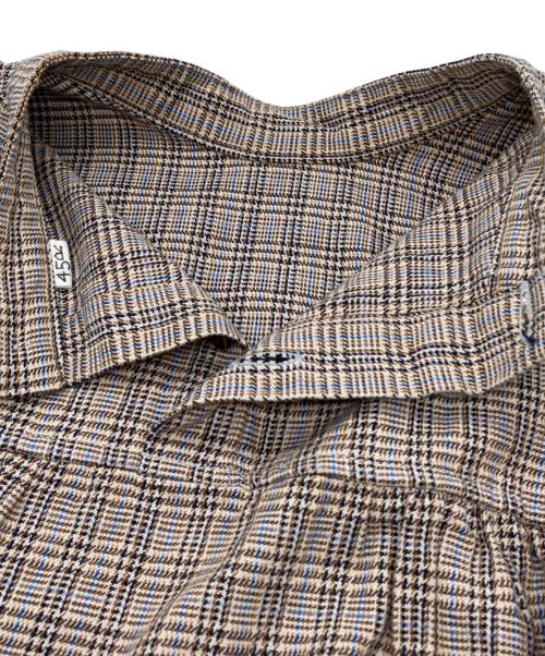 45rpm（45アールピーエム）45rpm (45アールピーエム) 春コットンツイードのドレス ブラウン サイズ:00の古着・服飾アイテム