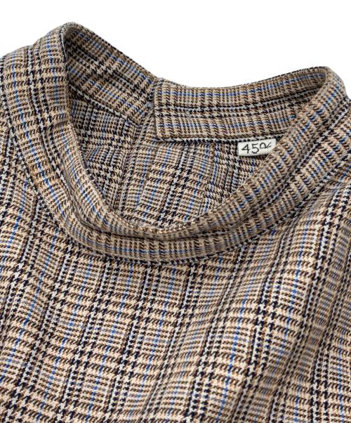 45rpm（45アールピーエム）45rpm (45アールピーエム) 春コットンツイードのドレス ブラウン サイズ:00の古着・服飾アイテム