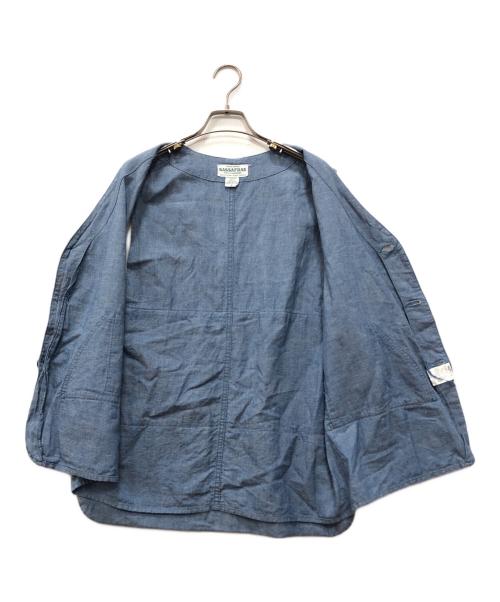 SASSAFRAS（ササフラス）SASSAFRAS (ササフラス) Landscraper Vest ブルー サイズ:Lの古着・服飾アイテム