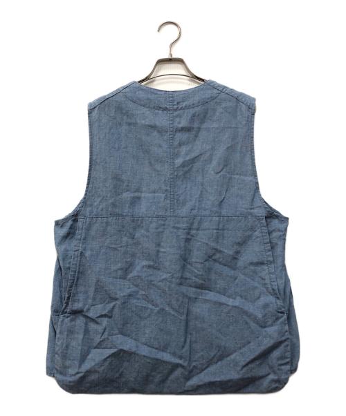 SASSAFRAS（ササフラス）SASSAFRAS (ササフラス) Landscraper Vest ブルー サイズ:Lの古着・服飾アイテム