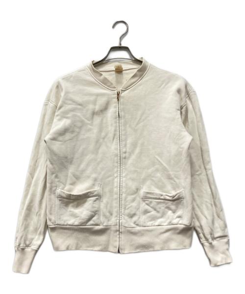 Dude Ranch（デュードランチ）Dude Ranch (デュードランチ) ジップスウェット ホワイト サイズ:Lの古着・服飾アイテム