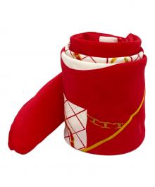 CHANEL（シャネル）の古着「マドモアゼル マトラッセ柄 シルクスカーフ」｜レッド