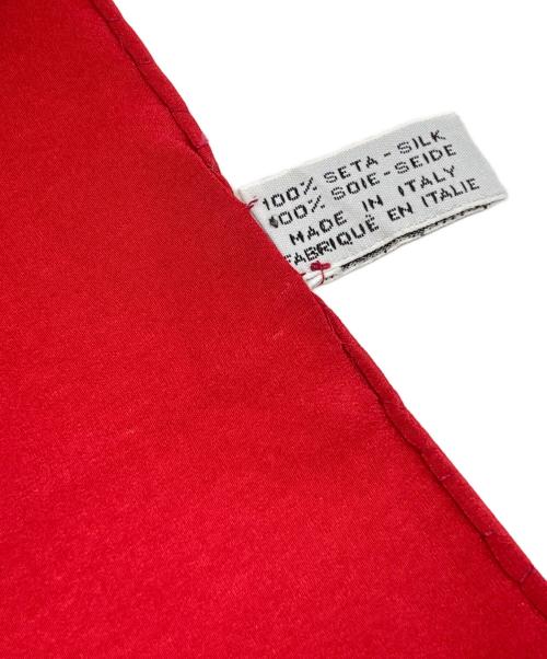 CHANEL（シャネル）CHANEL (シャネル) マドモアゼル マトラッセ柄 シルクスカーフ レッド サイズ:下記参照の古着・服飾アイテム