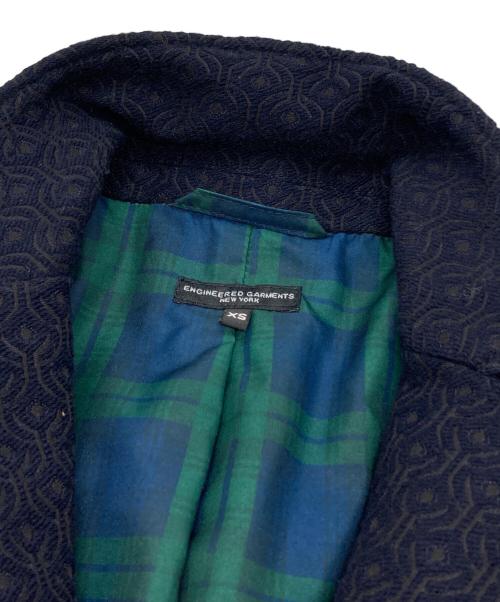 Engineered Garments（エンジニアド ガーメンツ）Engineered Garments (エンジニアド ガーメンツ) エンボス加工1Bジャケット ネイビー サイズ:XSの古着・服飾アイテム