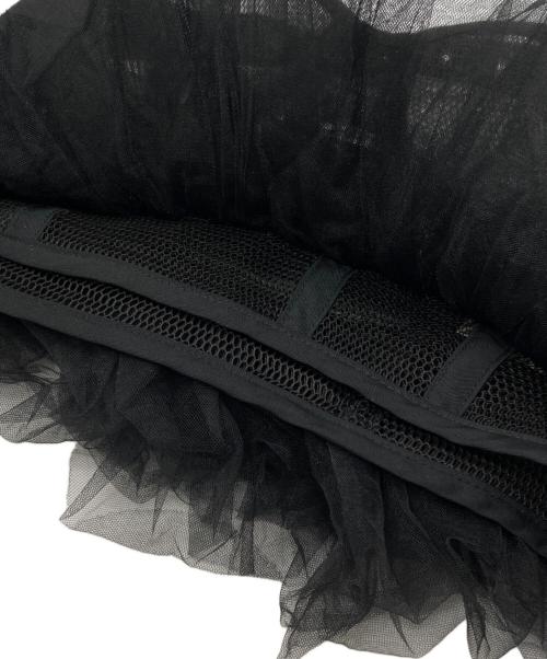 PRANK PROJECT（プランクプロジェクト）PRANK PROJECT (プランクプロジェクト) メッシュフリルチュールビスチェ ブラック サイズ:FREEの古着・服飾アイテム