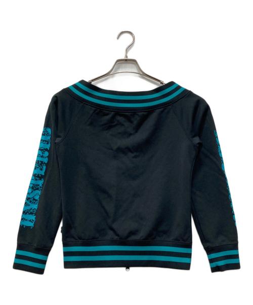 Hysteric Glamour（ヒステリックグラマー）Hysteric Glamour (ヒステリックグラマー) トラックジャケット ブラック×ブルー サイズ:FREEの古着・服飾アイテム