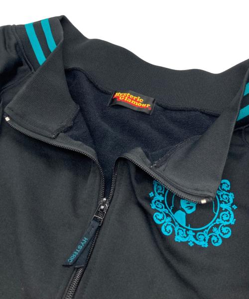 Hysteric Glamour（ヒステリックグラマー）Hysteric Glamour (ヒステリックグラマー) トラックジャケット ブラック×ブルー サイズ:FREEの古着・服飾アイテム