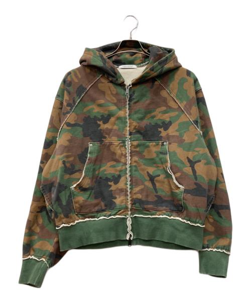 JOURNAL STANDARD（ジャーナルスタンダード）JOURNAL STANDARD (ジャーナルスタンダード) ラウンド スリーブ フーディ ブラウン サイズ:Mの古着・服飾アイテム