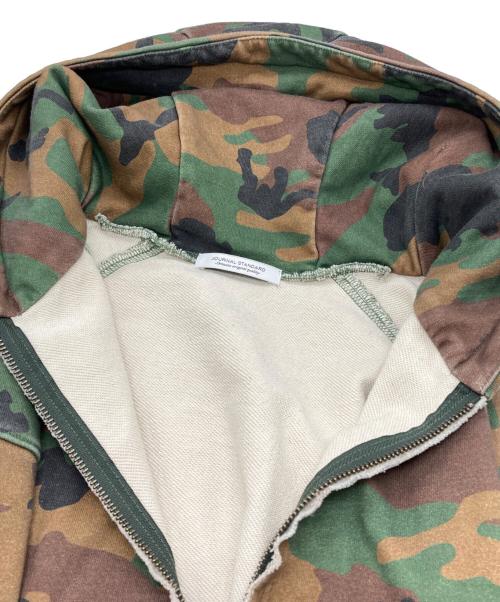 JOURNAL STANDARD（ジャーナルスタンダード）JOURNAL STANDARD (ジャーナルスタンダード) ラウンド スリーブ フーディ ブラウン サイズ:Mの古着・服飾アイテム