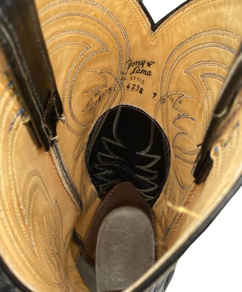 TONY LAMA（トニーラマ）TONY LAMA (トニーラマ) ウェスタンブーツ ブラック サイズ:7の古着・服飾アイテム