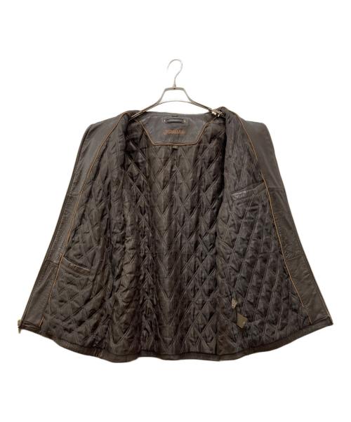 ST JOHN'S BAY（セントジョンズベイ）ST JOHN'S BAY (セントジョンズベイ) レザースイングトップ ブラウン サイズ:Lの古着・服飾アイテム