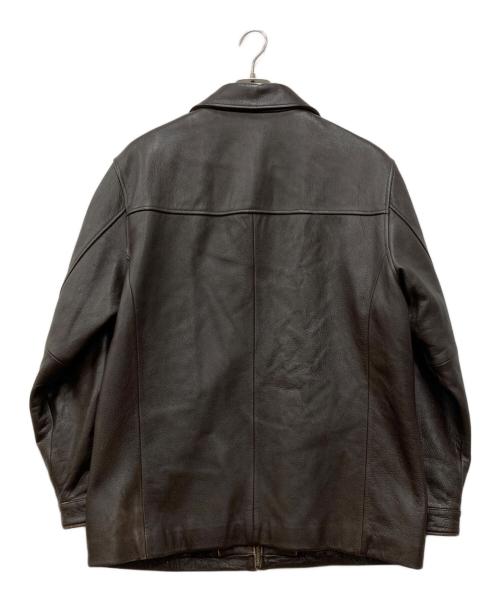 ST JOHN'S BAY（セントジョンズベイ）ST JOHN'S BAY (セントジョンズベイ) レザースイングトップ ブラウン サイズ:Lの古着・服飾アイテム