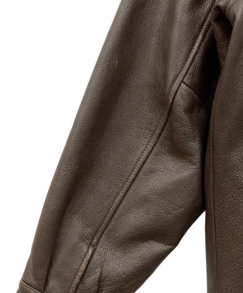 ST JOHN'S BAY（セントジョンズベイ）ST JOHN'S BAY (セントジョンズベイ) レザースイングトップ ブラウン サイズ:Lの古着・服飾アイテム