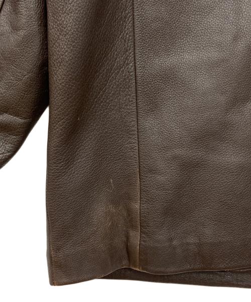 ST JOHN'S BAY（セントジョンズベイ）ST JOHN'S BAY (セントジョンズベイ) レザースイングトップ ブラウン サイズ:Lの古着・服飾アイテム