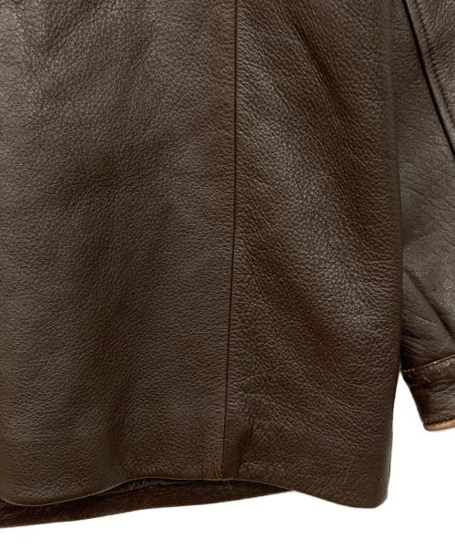 ST JOHN'S BAY（セントジョンズベイ）ST JOHN'S BAY (セントジョンズベイ) レザースイングトップ ブラウン サイズ:Lの古着・服飾アイテム