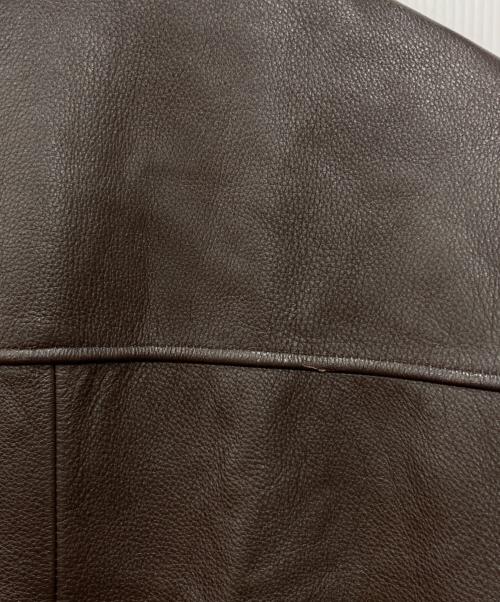 ST JOHN'S BAY（セントジョンズベイ）ST JOHN'S BAY (セントジョンズベイ) レザースイングトップ ブラウン サイズ:Lの古着・服飾アイテム