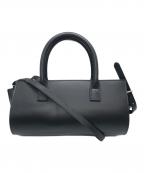 willfullyウィルフリー）の古着「cylinder real leather mulch bag」｜ブラック