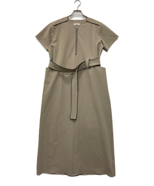 O wau no（オアーノ）O wau no (オアーノ) ハーフジップワンピース グリーン サイズ:T（Tall）の古着・服飾アイテム