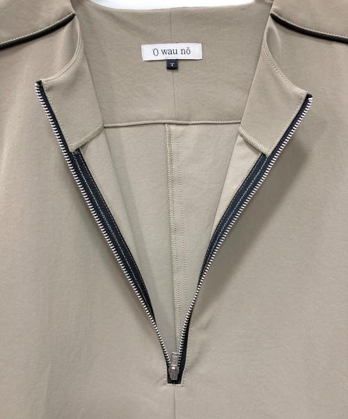 O wau no（オアーノ）O wau no (オアーノ) ハーフジップワンピース グリーン サイズ:T（Tall）の古着・服飾アイテム