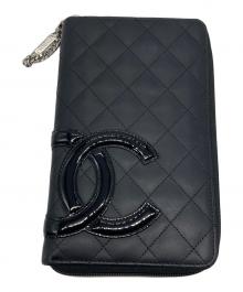 CHANEL（シャネル）の古着「ラウンドファスナーウォレット」｜ブラック
