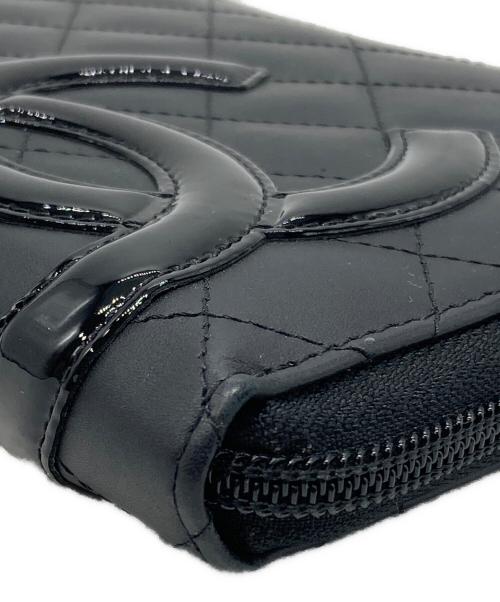 CHANEL（シャネル）CHANEL (シャネル) ラウンドファスナーウォレット ブラック サイズ:下記参照の古着・服飾アイテム