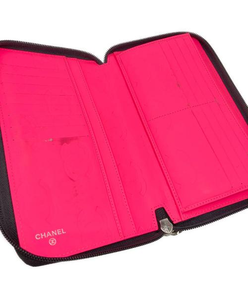 CHANEL（シャネル）CHANEL (シャネル) ラウンドファスナーウォレット ブラック サイズ:下記参照の古着・服飾アイテム