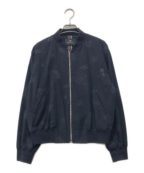 PS Paul Smith（ＰＳポールスミス）PS Paul Smith (PSポールスミス) ボンバージャケットブルゾン ブラック サイズ:40の古着・服飾アイテム