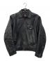 cuirs london（キュイーロンドン）の古着「レザージャケット」｜ブラック