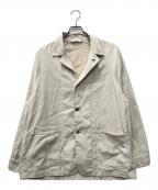 nestrobe confectネストローブ コンフェクト）の古着「リネンコットン ホワイトピグメント カバーオール」｜アイボリー