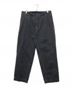 nanamicaナナミカ）の古着「Wide Denim Pants」｜ブラック
