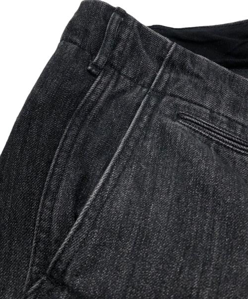 nanamica（ナナミカ）nanamica (ナナミカ) Wide Denim Pants ブラック サイズ:34の古着・服飾アイテム