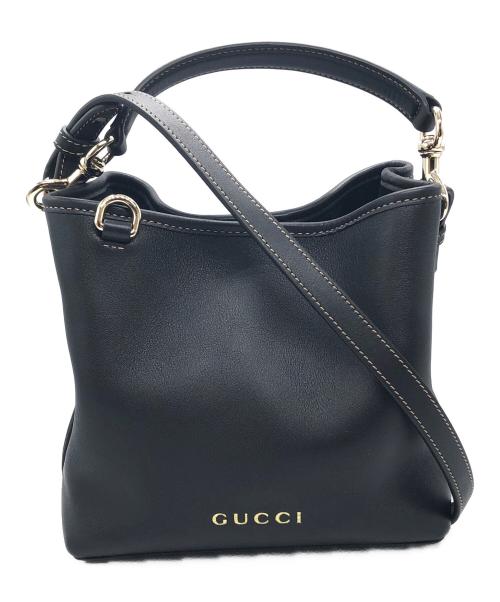 GUCCI（グッチ）GUCCI (グッチ) スモールバケットバッグ ブラック サイズ:下記参照の古着・服飾アイテム