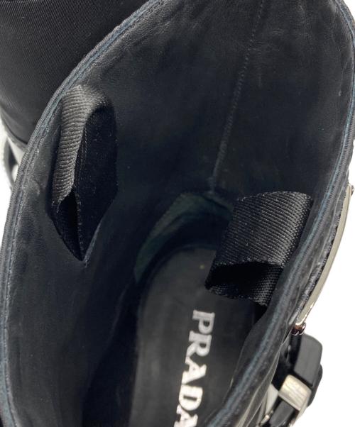 PRADA（プラダ）PRADA (プラダ) リナイロンベルテッドコンバットブーツ ブラック サイズ:36の古着・服飾アイテム