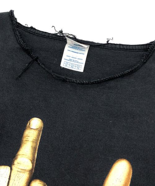 DELTA（デルタ）DELTA (デルタ) ハンドサインプリントTシャツ ブラック サイズ:XLの古着・服飾アイテム