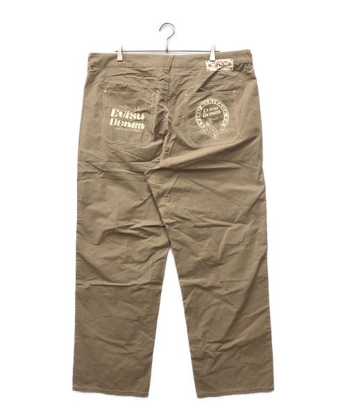 EVISU（エヴィス）EVISU (エヴィス) 花札だるまプリントのストレートフィットパンツ ベージュ サイズ:40の古着・服飾アイテム