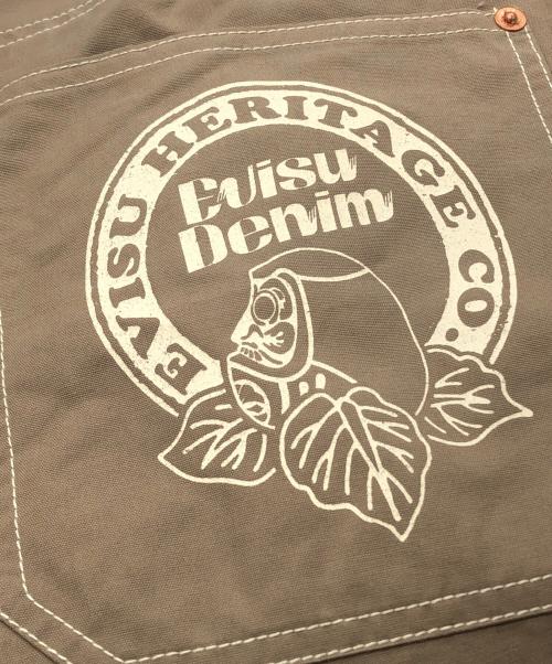 EVISU（エヴィス）EVISU (エヴィス) 花札だるまプリントのストレートフィットパンツ ベージュ サイズ:40の古着・服飾アイテム