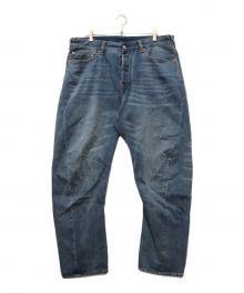 EVISU（エヴィス）の古着「遊び心のある仏頭プリントとカモメ刺繍3Dフィットジーンズ」｜インディゴ