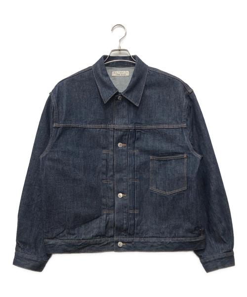 BEAUTY&YOUTH（ビューティーアンドユース）BEAUTY&YOUTH (ビューティーアンドユース) 13.5oz ハイツイスト デニム ジャケット ブルー サイズ:XLの古着・服飾アイテム