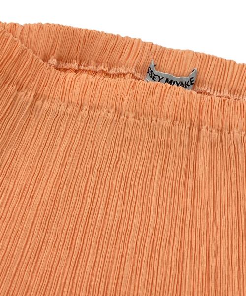 ISSEY MIYAKE（イッセイミヤケ）ISSEY MIYAKE (イッセイミヤケ) プリーツロングスカート オレンジ サイズ:Mの古着・服飾アイテム