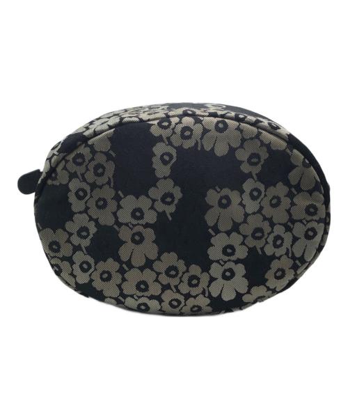 marimekko（マリメッコ）marimekko (マリメッコ) CARRY ALL UNIKKO ジャガードショルダーバッグ グレー×ブラック サイズ:下記参照の古着・服飾アイテム