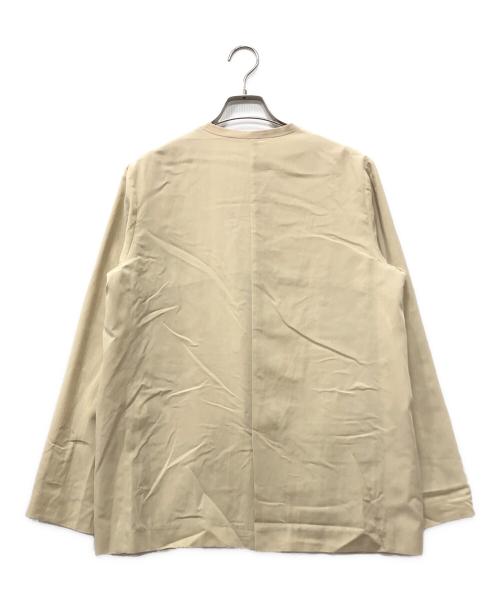 R'IAM-Plage（リアムプラージュ）R'IAM-PLAGE (リアムプラージュ) キュプラブラウス ショートジャケット ベージュ サイズ:下記参照の古着・服飾アイテム