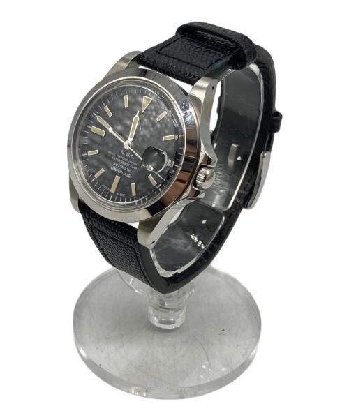 N.W.C（ナバルウォッチ）N.W.C (ナバルウォッチ) LOWERCASE (ロウワーケース) LOWERCASE Mechanical リストウォッチ シルバー×ブラック サイズ:下記参照の古着・服飾アイテム