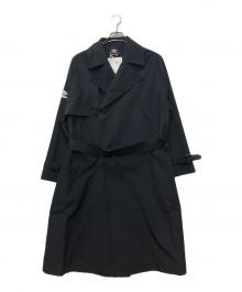 UMBRO×hotel palace（アンブロ×ホテルプレイス）の古着「スリーレイヤー撥水ドルマンオフィサーテックコート」｜ブラック