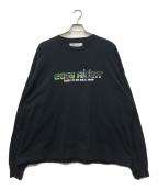 DAIRIKUダイリク）の古着「'easy Rider' Embroidery&Print Tee」｜ブラック