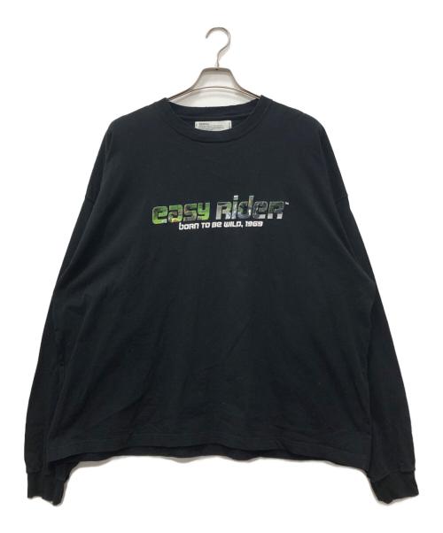 DAIRIKU（ダイリク）DAIRIKU (ダイリク) 'easy Rider' Embroidery&Print Tee ブラック サイズ:Fの古着・服飾アイテム