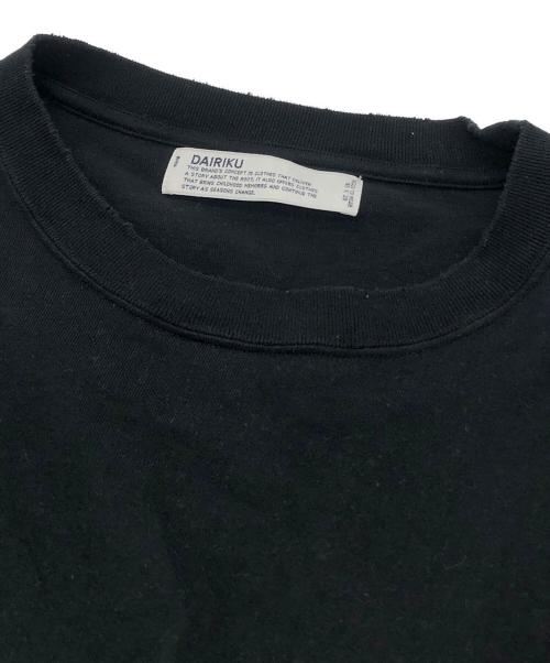 DAIRIKU（ダイリク）DAIRIKU (ダイリク) 'easy Rider' Embroidery&Print Tee ブラック サイズ:Fの古着・服飾アイテム