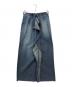 MM6 Maison Margiela（エムエムシックスメゾンマルジェラ）の古着「フロントフリルデニムロングスカート」｜インディゴ